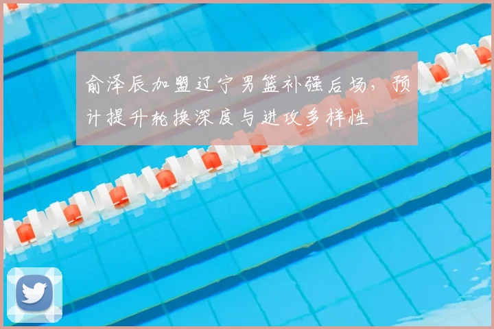 俞泽辰加盟辽宁男篮补强后场,预计提升轮换深度与进攻多样性