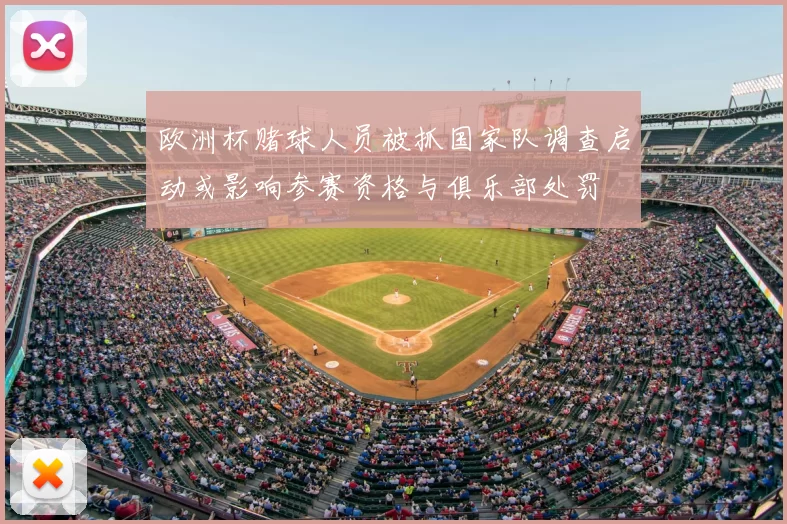 欧洲杯赌球人员被抓国家队调查启动或影响参赛资格与俱乐部处罚